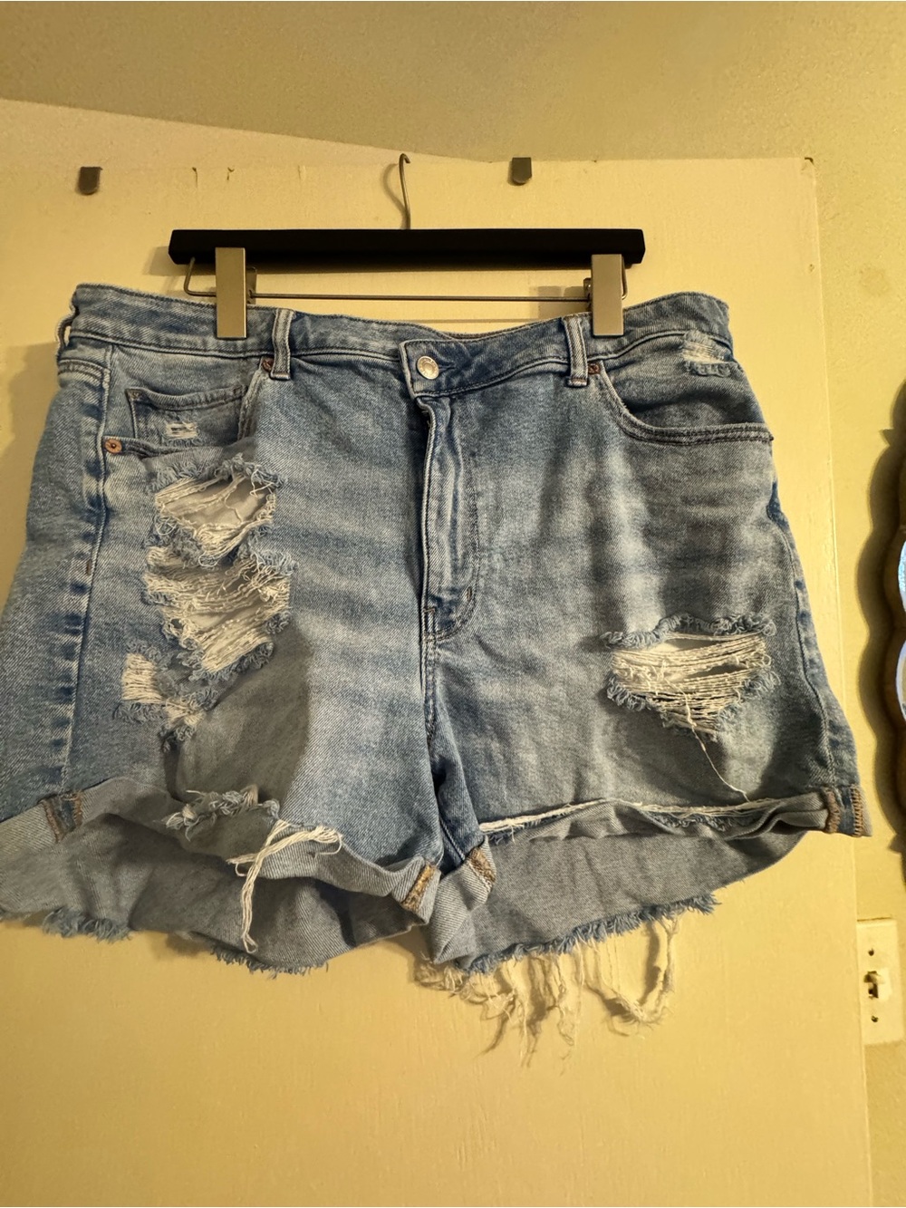 Distressed Mom Shorts